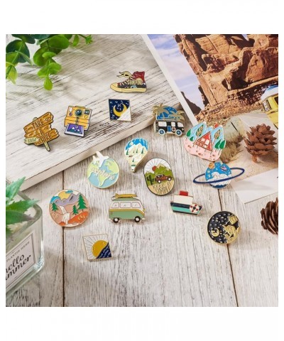 Pandahall Various Theme Alloy Enamel Brooches Lapel Brooch Enamel Pin Set 0Outdoors Themed 2 $9.11 Brooches & Pins