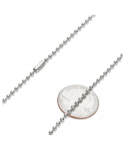 3mm High-Polished Stainless Steel Ball Military Necklace 30.0 Inches $15.75 Necklaces