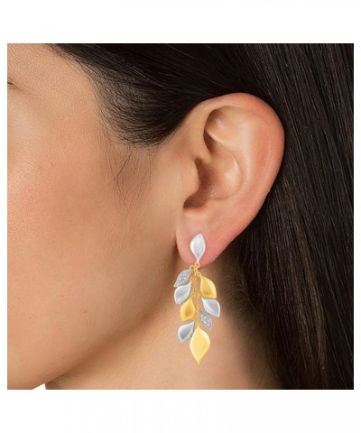 Sterling Silver Hoops, Studs, Dangling Earring for Women, Trendy Gold Plated Ear Jewelry, Gift for Her Dangling Diora $35.52 ...