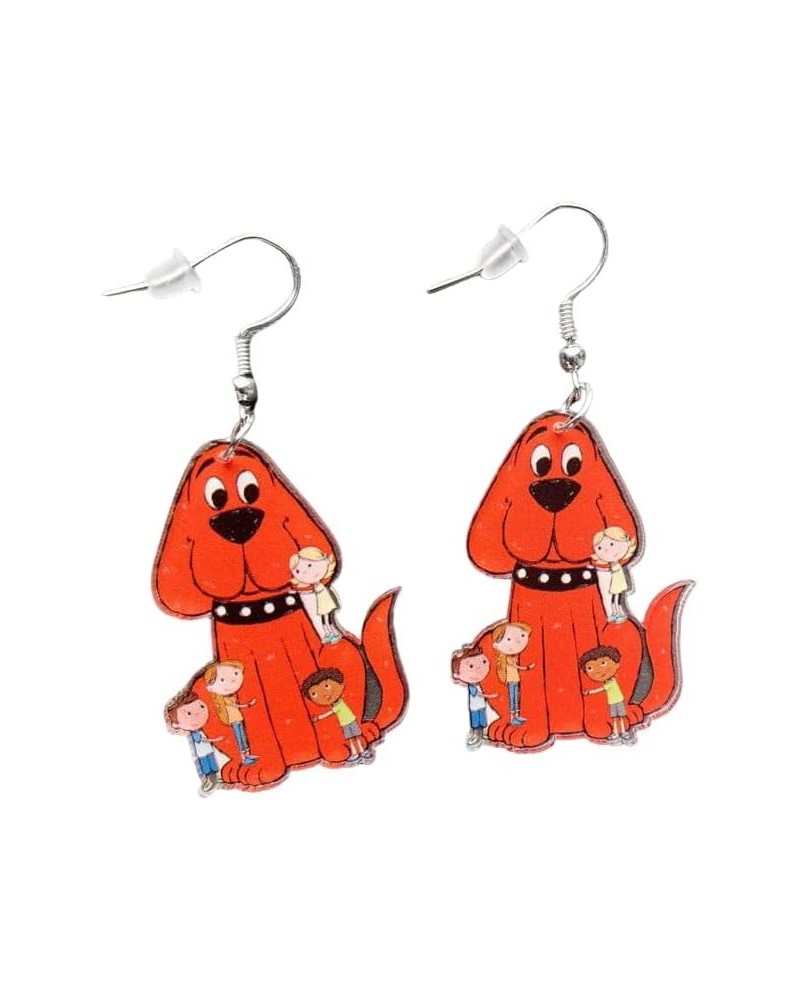 Unique Wooden Acrylic Drop Dangle Earrings Cute Cat Dog Elephant Frog Asymmetric Funny Earrings Lightweight Charm Jewelry Bac...