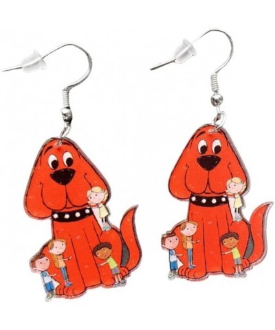 Unique Wooden Acrylic Drop Dangle Earrings Cute Cat Dog Elephant Frog Asymmetric Funny Earrings Lightweight Charm Jewelry Bac...