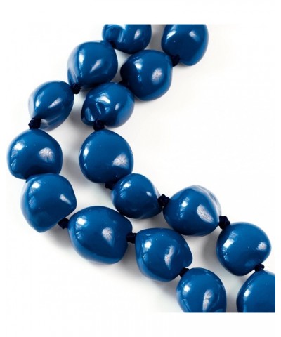 Aloha Outlet Kukui Nut Lei necklaces Blue $10.86 Necklaces