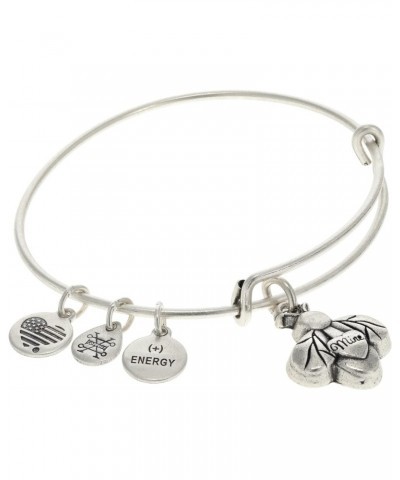 Bee Mine Charm Bangle Bracelet - Rafaelian Silver Finish - 2 to 3.5 in $16.77 Bracelets