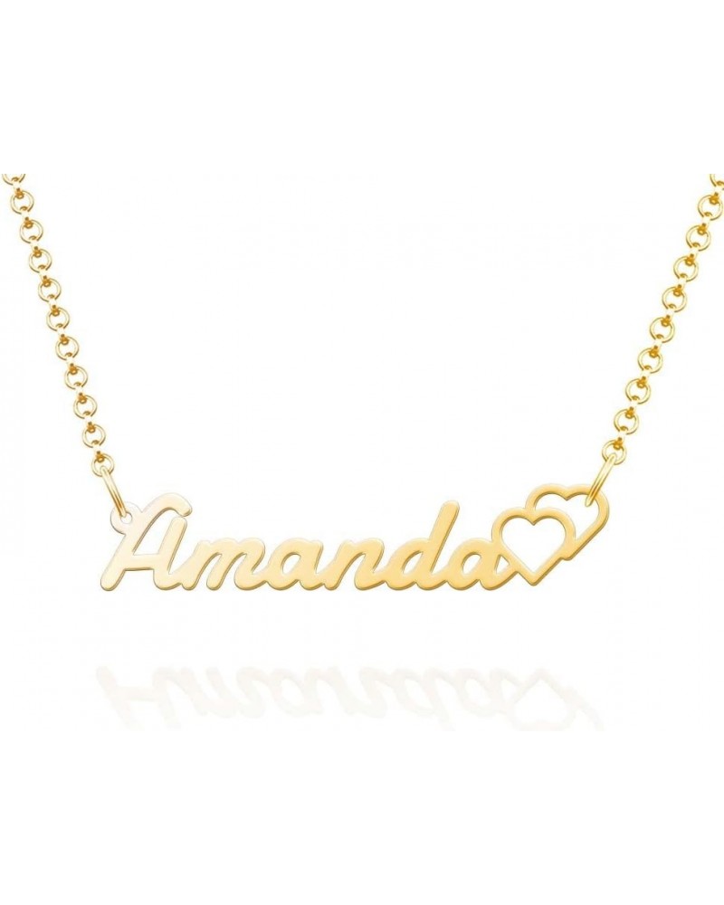 925 Sterling Silver Custom Name Necklace Personalized Script Initial Nameplate Necklace for Women Girls Necklace *FONT517 $11...