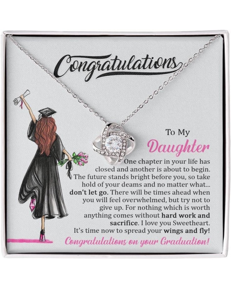 To My Daughter Graduation Gift, So Proud Of You, Graduation Necklace for Her, College Graduation Gift, High School, Senior Gr...