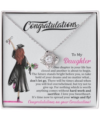 To My Daughter Graduation Gift, So Proud Of You, Graduation Necklace for Her, College Graduation Gift, High School, Senior Gr...