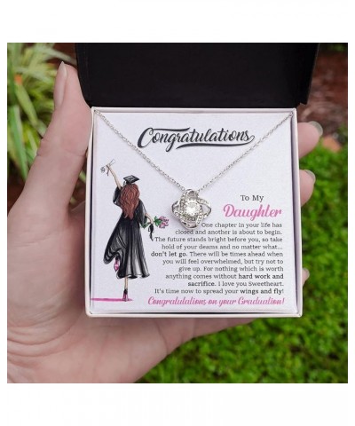 To My Daughter Graduation Gift, So Proud Of You, Graduation Necklace for Her, College Graduation Gift, High School, Senior Gr...