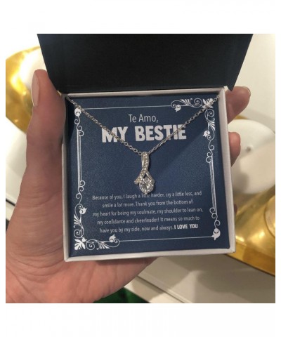 Female Best Friend Gift Ideas - Womens Pendant Necklaces with Message Cards, TwoTone Box AlluringBeauty-Te Amo $31.60 Necklaces