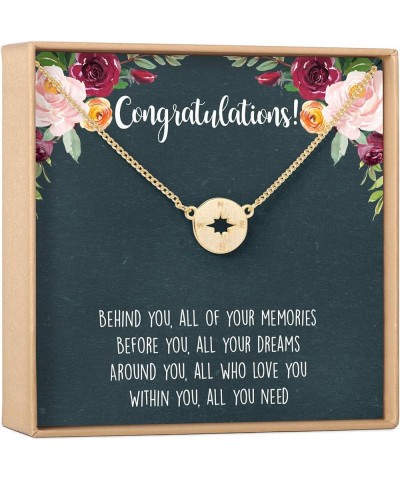 Infinity Congratulations Necklace | Prefect Gifts For Women and Girls | Modern Jewelry Pendant with Heartfelt Card | Graduati...