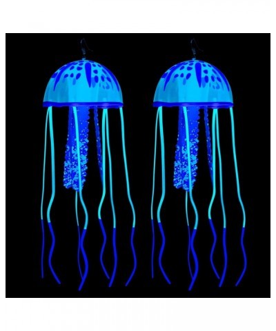 2 Pcs Glow Earrings Jellyfish Dangle Drop Weird Earrings Light up Glow in the Dark Christmas Party Decoration Blue $7.40 Earr...