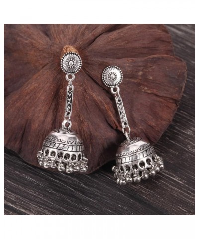 Boho Bell Dangle Jhumka Jhumki Earrings for Women Girls Traditional Tassel Beaded Ball Drop Earring Indian Ethnic Gypsy Dangl...