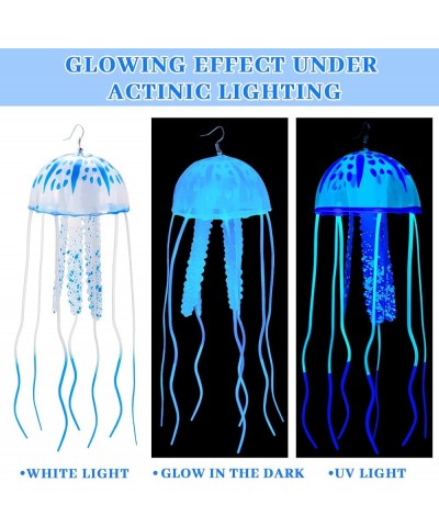 2 Pcs Glow Earrings Jellyfish Dangle Drop Weird Earrings Light up Glow in the Dark Christmas Party Decoration Blue $7.40 Earr...