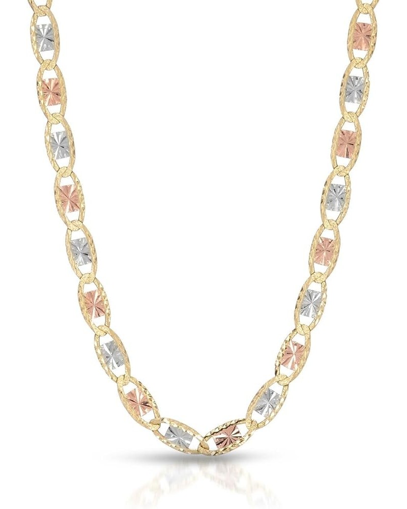 14K Tri-Color Gold Chain Necklace (Length: 16"-24") 20.0 Inches tri-color-gold, width: 2.0mm $120.00 Necklaces