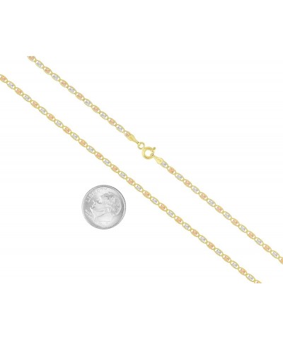 14K Tri-Color Gold Chain Necklace (Length: 16"-24") 20.0 Inches tri-color-gold, width: 2.0mm $120.00 Necklaces