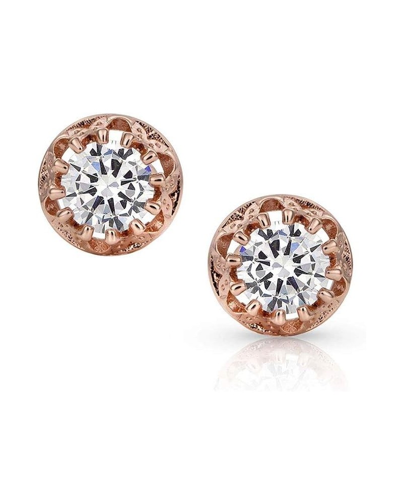 Western Lifestyle Rose Gold Earrings (Sunlit Lucky Water) $26.00 Earrings