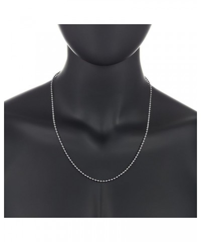 3mm High-Polished Stainless Steel Ball Military Necklace 30.0 Inches $15.75 Necklaces