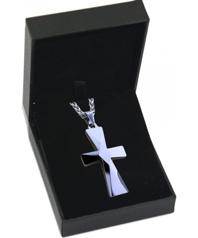 Tungsten Carbide Crosses Large or Small with a Matching Color Cuban Chain Selection of Narrow or Wide 24.0 Inches Large Gold ...