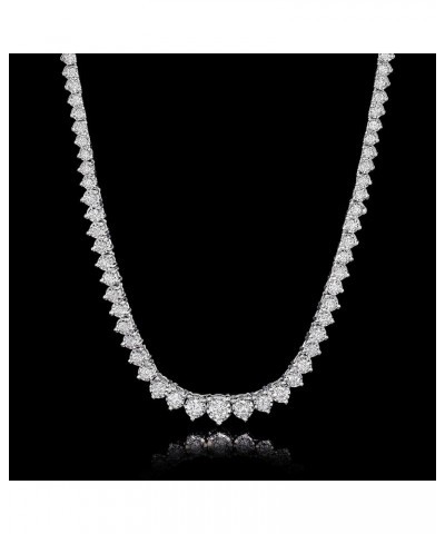 3.00 ct. t.w. Graduated Lab-Grown Diamond Tennis Necklace in Sterling Silver 16.0 Inches $420.00 Necklaces