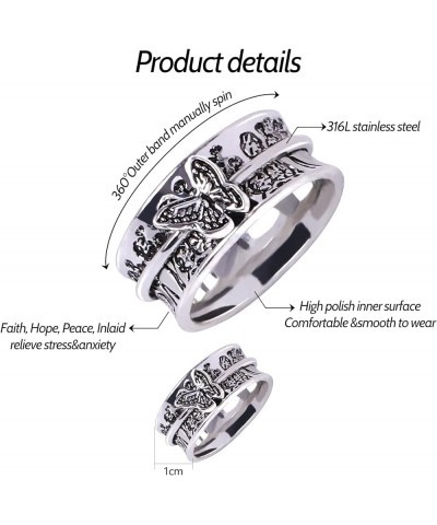 Anxiety Fidget Rings for Anxiety for Women Men Kids Anxiety Ring for Daughter Meditation Spinner Ring Stress Anxiety Relievin...