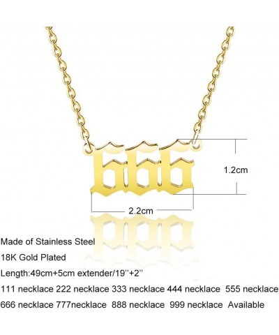 Stainless Steel Jewelry Angel Number Necklace for Women 111 222 333 444 555 666 777 888 999 Choker Necklace Christmas Gift 66...