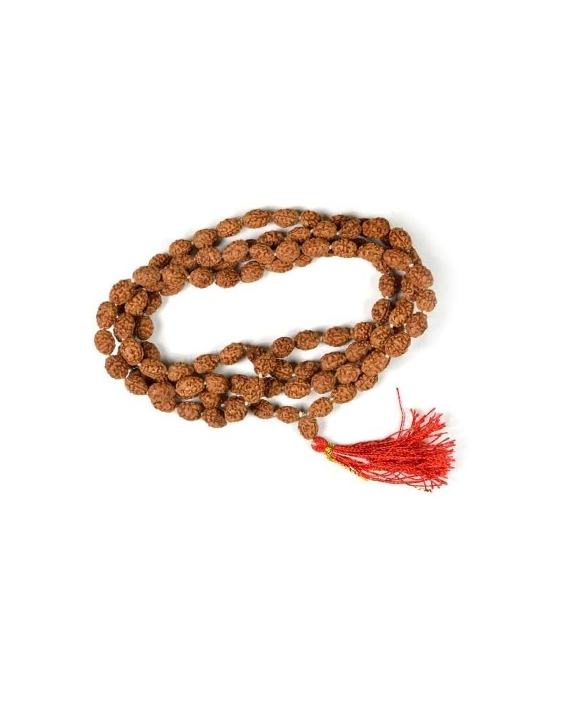 Certified Original Nepali 108+1 Rudraksha Mala for Wearing and Japa Mala 3 Mukhi Rudraksha Mala $13.05 Necklaces