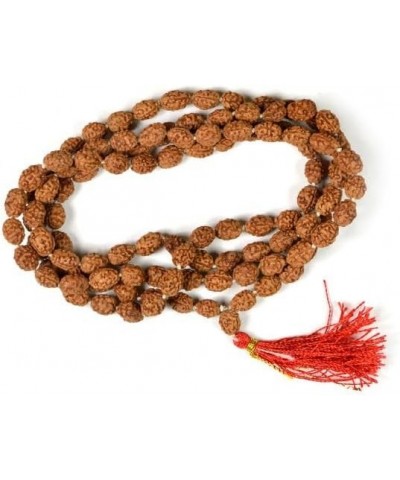 Certified Original Nepali 108+1 Rudraksha Mala for Wearing and Japa Mala 3 Mukhi Rudraksha Mala $13.05 Necklaces