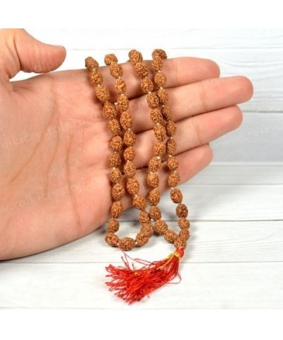 Certified Original Nepali 108+1 Rudraksha Mala for Wearing and Japa Mala 3 Mukhi Rudraksha Mala $13.05 Necklaces