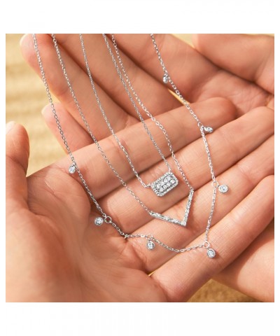 Ross-Simons 0.25 ct. t.w. Diamond Cluster Necklace in Sterling Silver. 16 inches $62.90 Necklaces