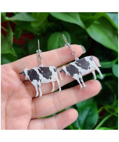 Acrylic Animal Earring Funny Cartoon Animal Farm Pet Earrings Cute Pig Rabbit Squirrel Dogs Elephant Cats Rooster hedgehog Da...