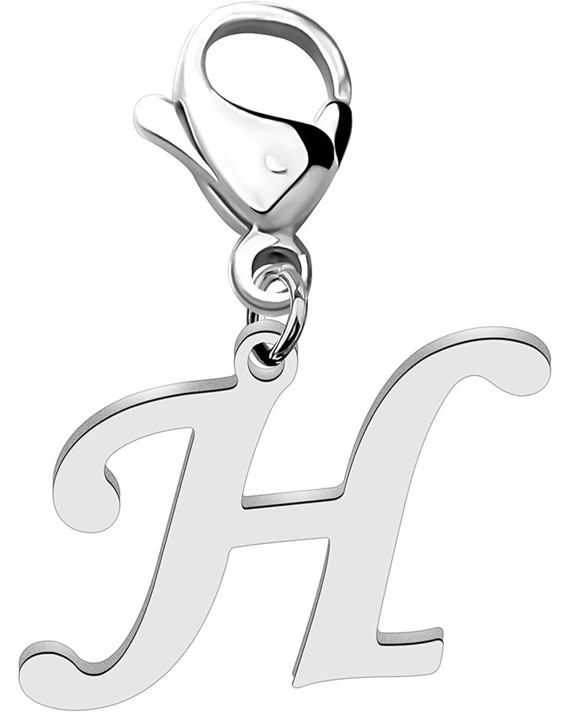 Intial Letter A-Z Alphabet Charm Alphabet Jewelry for Women Gifts for Friends Clasps for jewelry H $10.20 Bracelets