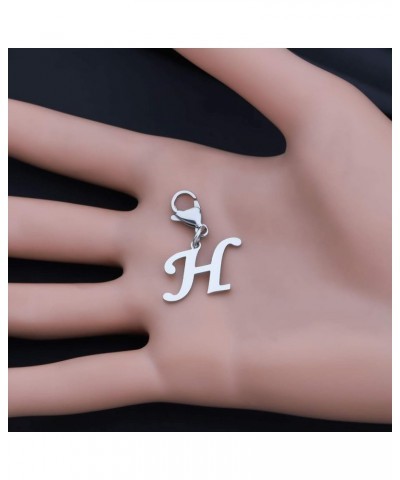 Intial Letter A-Z Alphabet Charm Alphabet Jewelry for Women Gifts for Friends Clasps for jewelry H $10.20 Bracelets