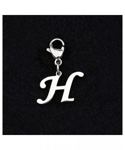 Intial Letter A-Z Alphabet Charm Alphabet Jewelry for Women Gifts for Friends Clasps for jewelry H $10.20 Bracelets