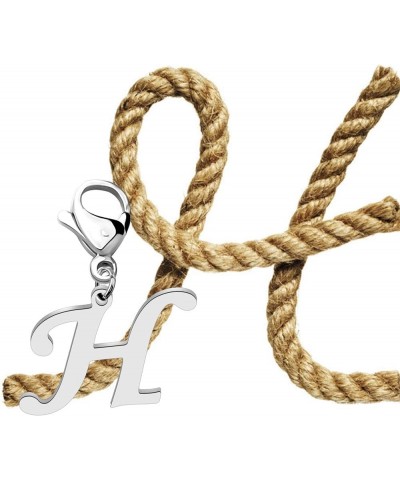 Intial Letter A-Z Alphabet Charm Alphabet Jewelry for Women Gifts for Friends Clasps for jewelry H $10.20 Bracelets