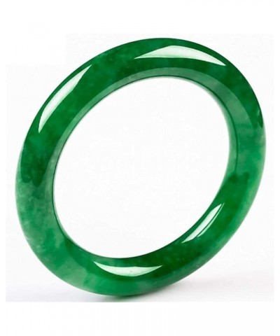 10mm Burmese Jade Bangle Bracelet for Women Natural Imperial Round Green Jadeite Stone Jewelry Valentines Gift for Mom (Size ...