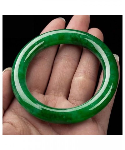 10mm Burmese Jade Bangle Bracelet for Women Natural Imperial Round Green Jadeite Stone Jewelry Valentines Gift for Mom (Size ...