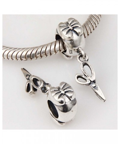 Hairstylist Hair Dresser Charm -for European Bracelet (Scissors) $10.01 Bracelets