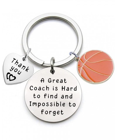 Basketball Gifts for Coach A Great Coach Is Hard To Find And Impossible To Forget Keychain Basketball Coach Gifts $9.53 Pendants