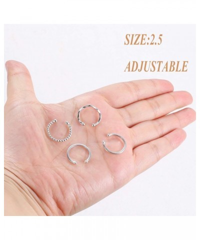 4 PCS Toe Rings 925 Sterling Silver Gold Plated Open Toe Rings for Women Adjustable Simple Thin Band Minimalist Beach Toe Rin...