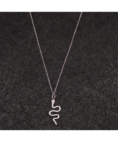 Gold Snake Necklace for Women Silver Snake Jewelry Serpent Necklace Silver Snake Pendant Necklace Gold Snake Jewelry Hallowee...