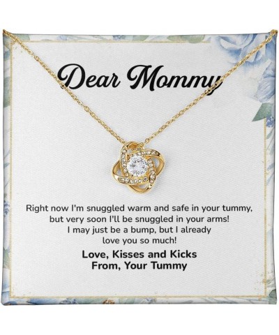 Dear Mommy Love From Your Tummy Necklace Gift For Wife, Mom To Be Necklace, Gift For Mommy To Be Necklace - From Your Tummy P...