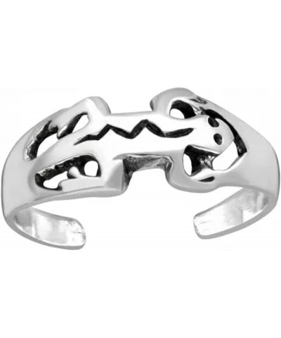 .925 Sterling Silver Toe Ring, Hypoallergenic (Adjustable) Lizard /Gecko $10.04 Body Jewelry