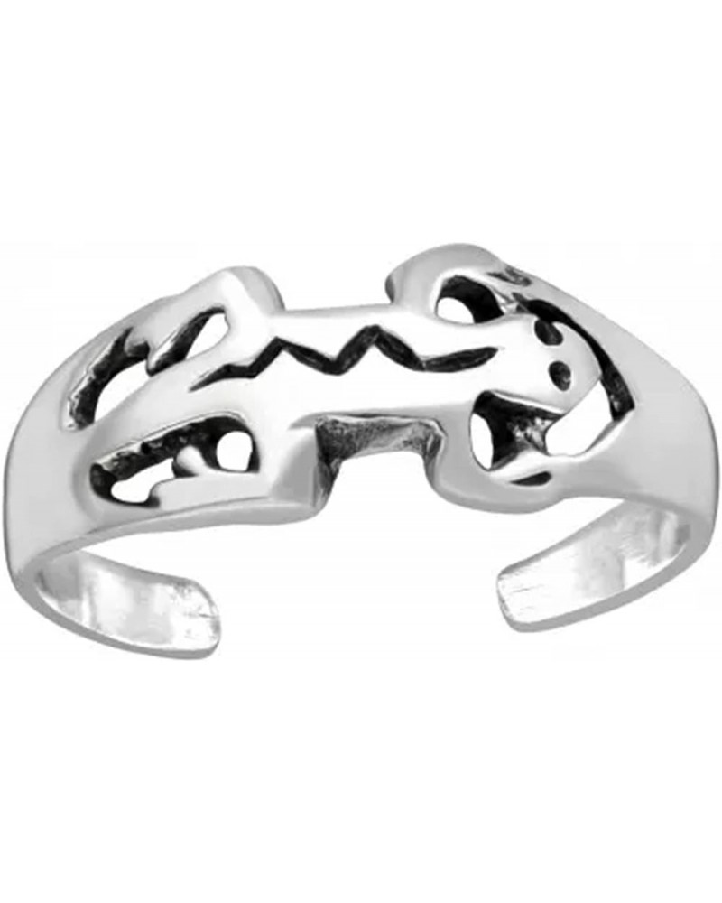 .925 Sterling Silver Toe Ring, Hypoallergenic (Adjustable) Lizard /Gecko $10.04 Body Jewelry