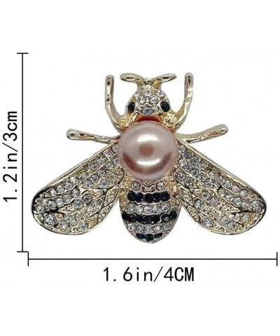 8 PCS Honey Bee Brooches Lapel Pins Crystal Insect Themed Bee Brooches for Women $10.59 Brooches & Pins