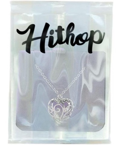 Glow in Dark Women Necklace Hollow Out Heart Crystal Pendant Luminous Chocker Necklace $7.19 Necklaces