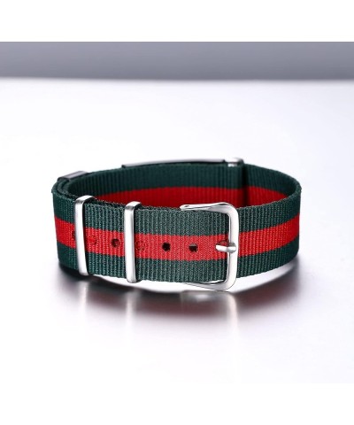 Medical Alert Bracelets for Women & Men Personalized | Medical Bracelets for Men with Steel Tag - 18mm Wide Nylon Band Emerge...