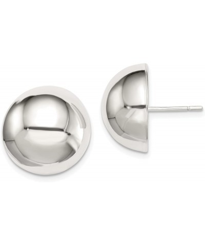 Sterling Silver Half Ball Earrings Jewelry 18mm $18.86 Earrings