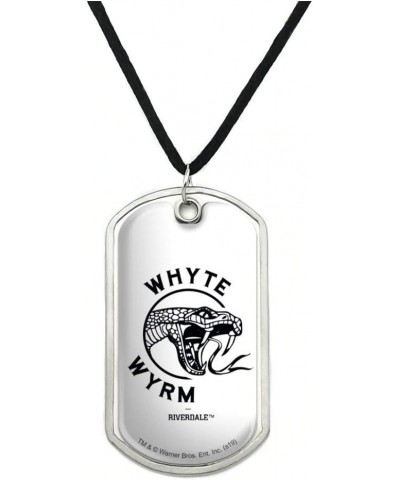 Riverdale The Whyte Wyrm Military Dog Tag Pendant Necklace with Cord $9.89 Necklaces