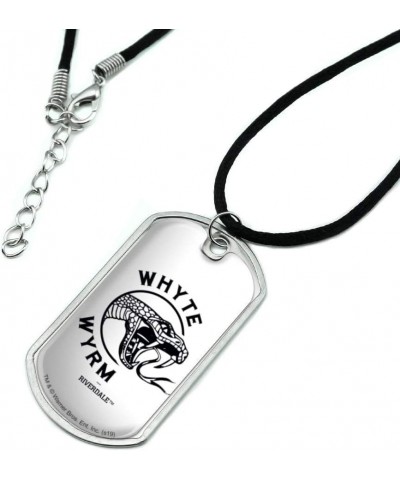 Riverdale The Whyte Wyrm Military Dog Tag Pendant Necklace with Cord $9.89 Necklaces