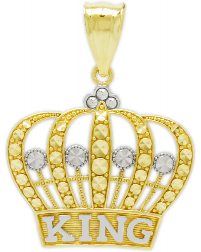 Charm America - Gold King's Crown Charm - 10 Karat Solid Gold $52.95 Pendants