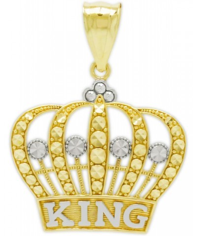 Charm America - Gold King's Crown Charm - 10 Karat Solid Gold $52.95 Pendants